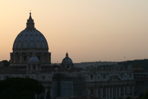 View of St. Peters from my dorm